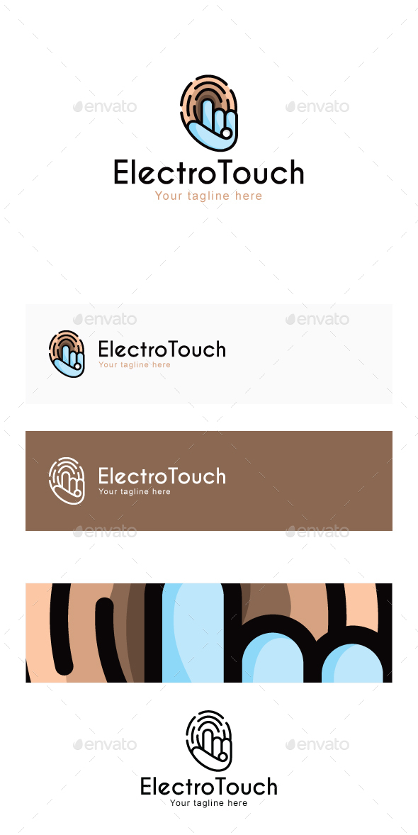 Electro Touch - High Tech Security Solutions Stock Logo Template - Objects Logo Templates