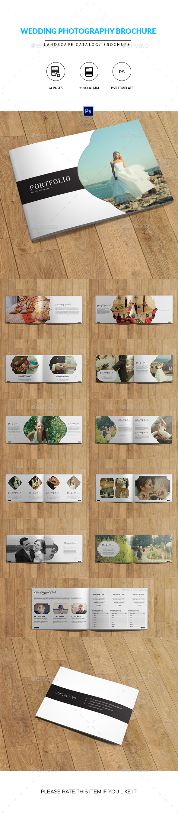 Wedding Photographer Portfolio Catalog/Brochure - Catalogs Brochures