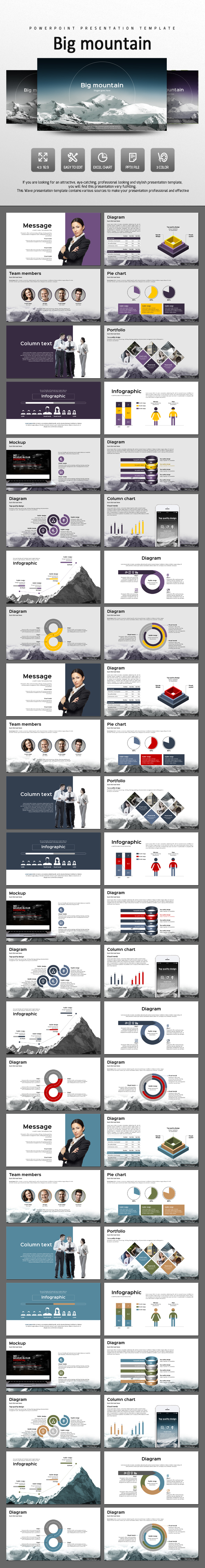 Big Mountain - PowerPoint Templates Presentation Templates