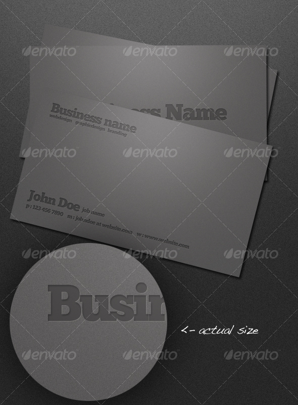 Letterpressed Business Cards - Corporate Business Cards