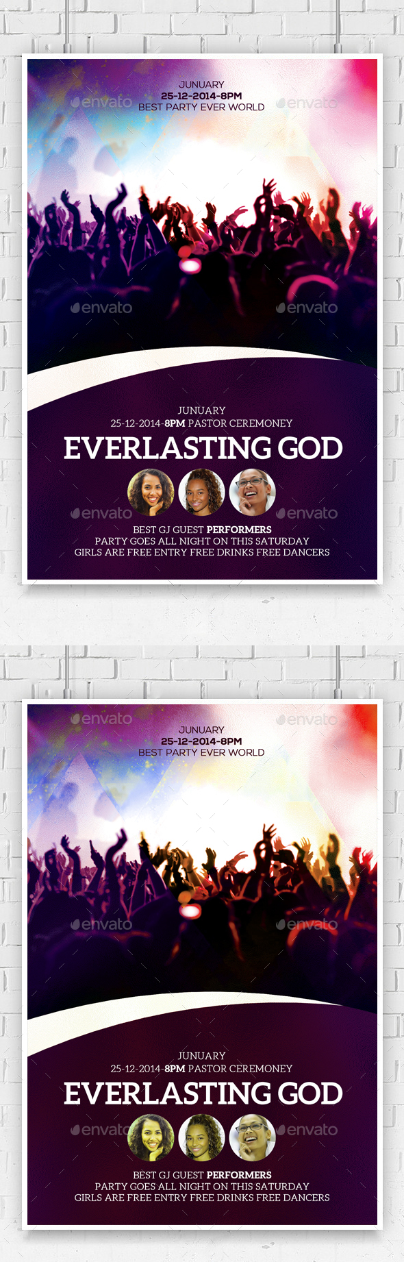 Everlasting God Church Flyer - Church Flyers