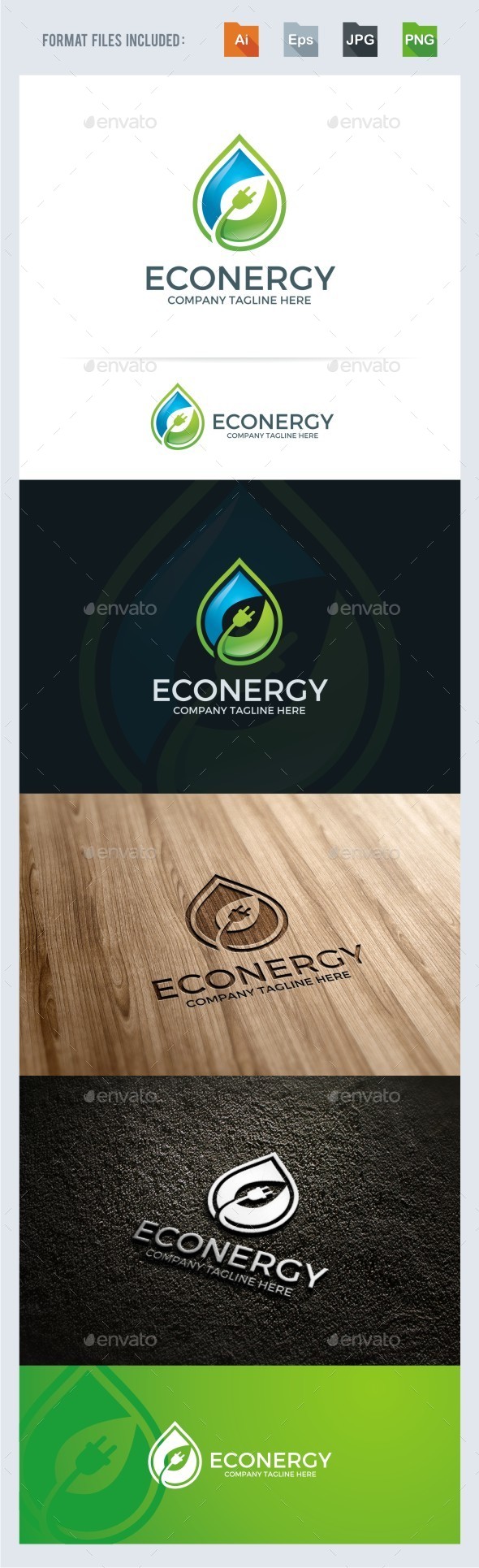 Eco Energy Logo Template - Nature Logo Templates