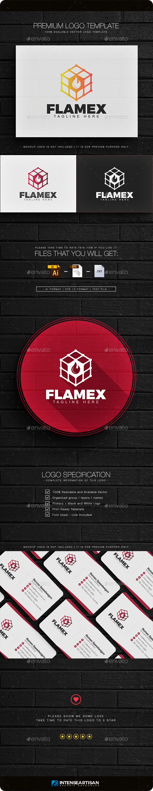 Flamex Logo - Objects Logo Templates
