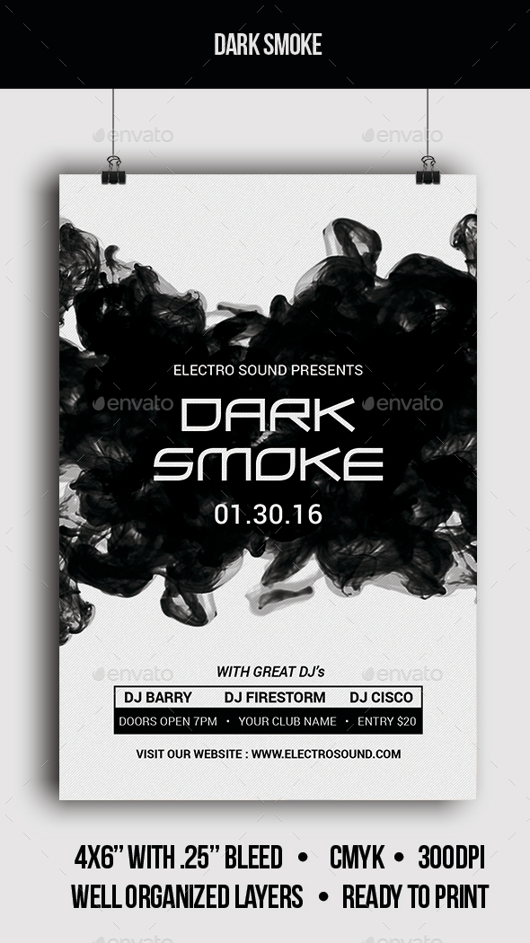 Dark Smoke - Flyer - Clubs & Parties Events