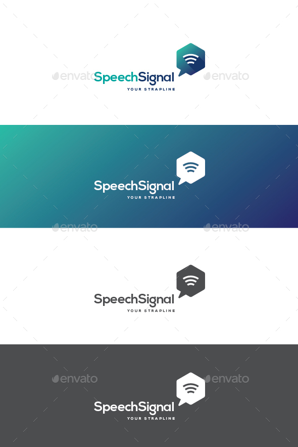 Speech Signal Logo - Symbols Logo Templates