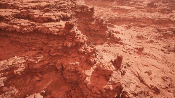 Aerial Grand Canyon in the Fog alt