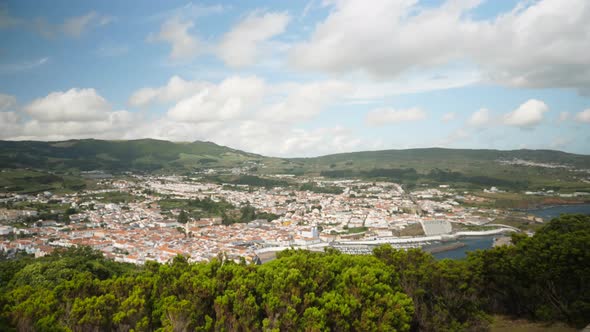 Terceira Island landscape from Monte Brasil alt