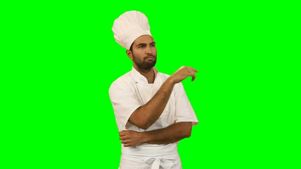 Chef touching invisible screen alt