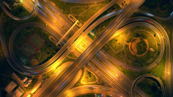 4K : footage hyperlapse expressway for transportation concept. alt