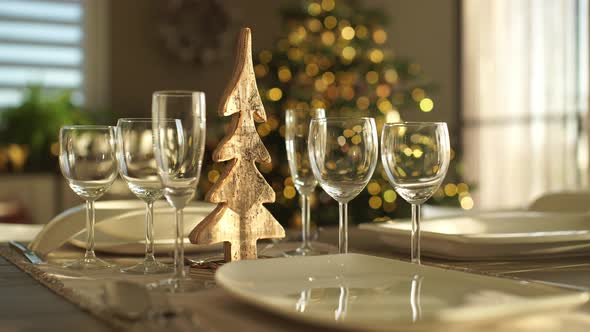 Decorated Dining Table at Home