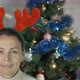 Happy Female Christmas with Antlers on Head - VideoHive Item for Sale