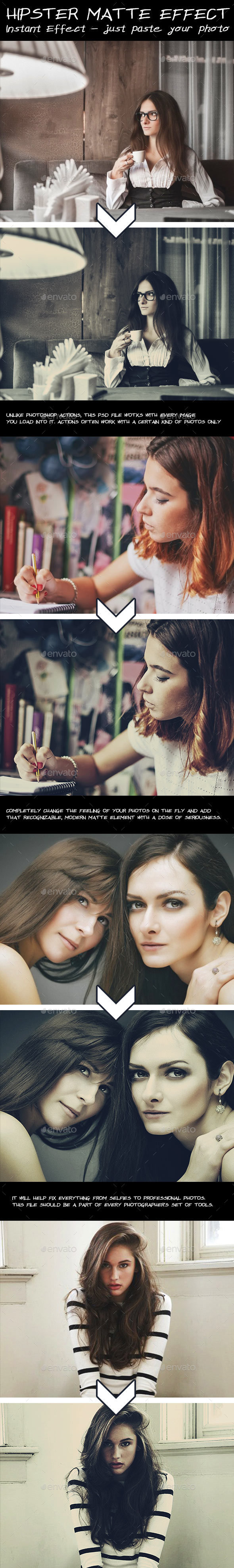 Hipster Matte Effect - Photo Templates Graphics