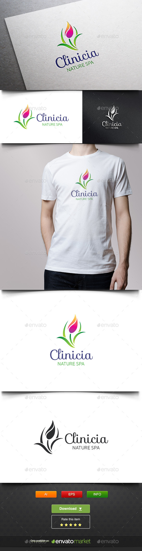 Clinicia - Nature Logo Templates