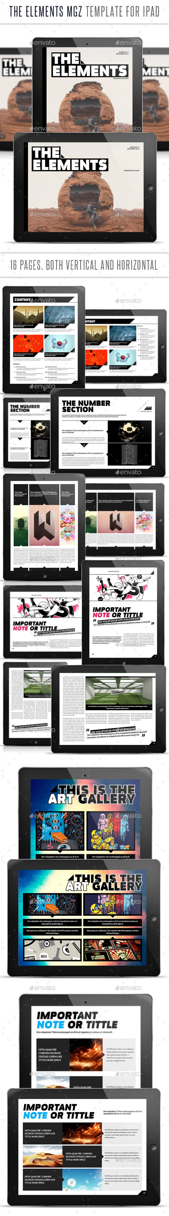 The Elements for Tablet Indesign Template - Digital Magazines ePublishing