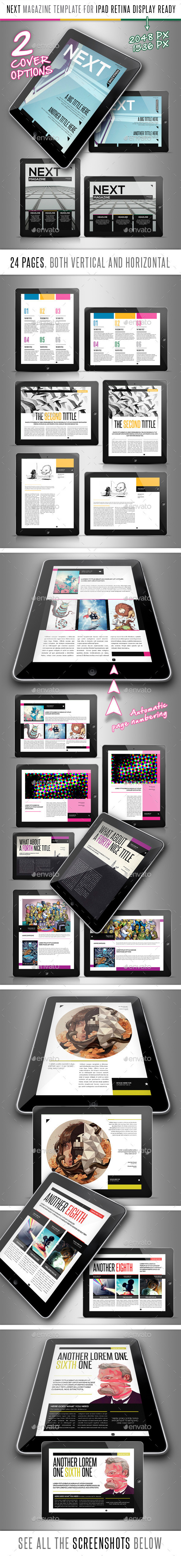 Next Magazine for Tablet Indesign Template - Digital Magazines ePublishing