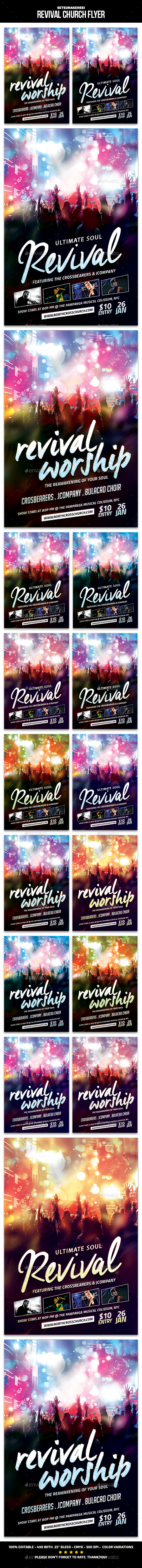 Revival Church Flyer - Church Flyers