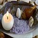 Seashells and Beauty Salt with Candle - VideoHive Item for Sale