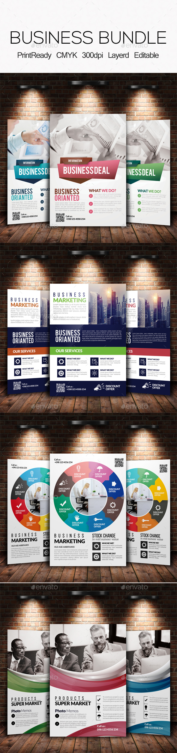 Corporate Strategy Planning Flyer Bundle - Corporate Flyers