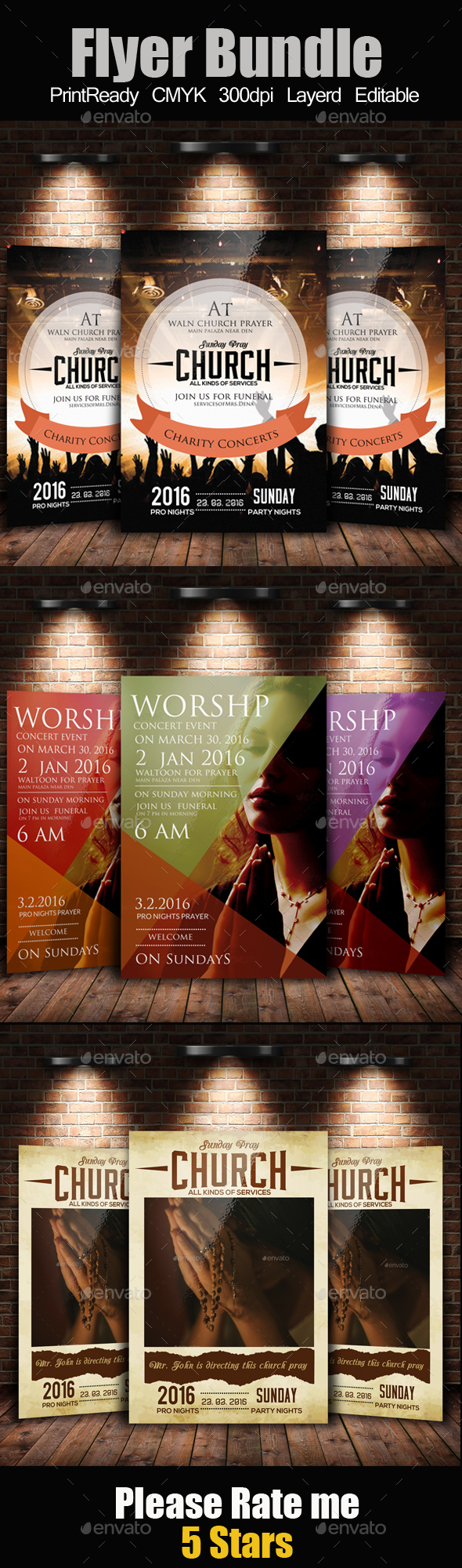 Church Flyers Bundle - Church Flyers