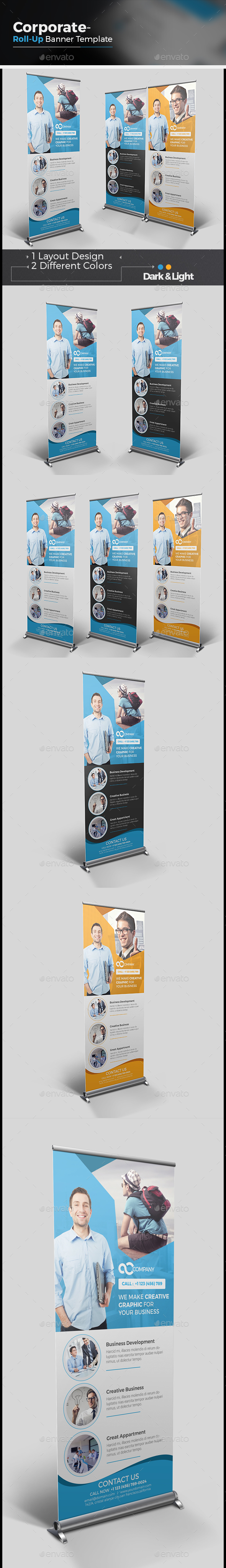 Corporate Roll-up Banner - Signage Print Templates