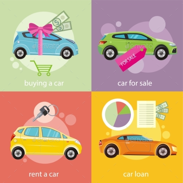 Buying Car, Rent And Loan - Concepts Business