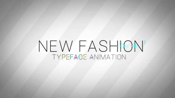 New Fashion Animated Typeface