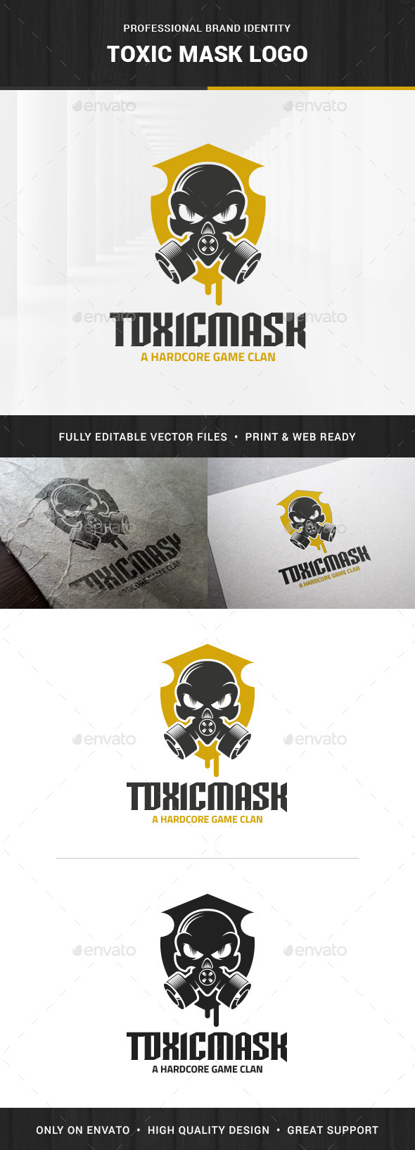 Toxic Mask Logo Template - Objects Logo Templates