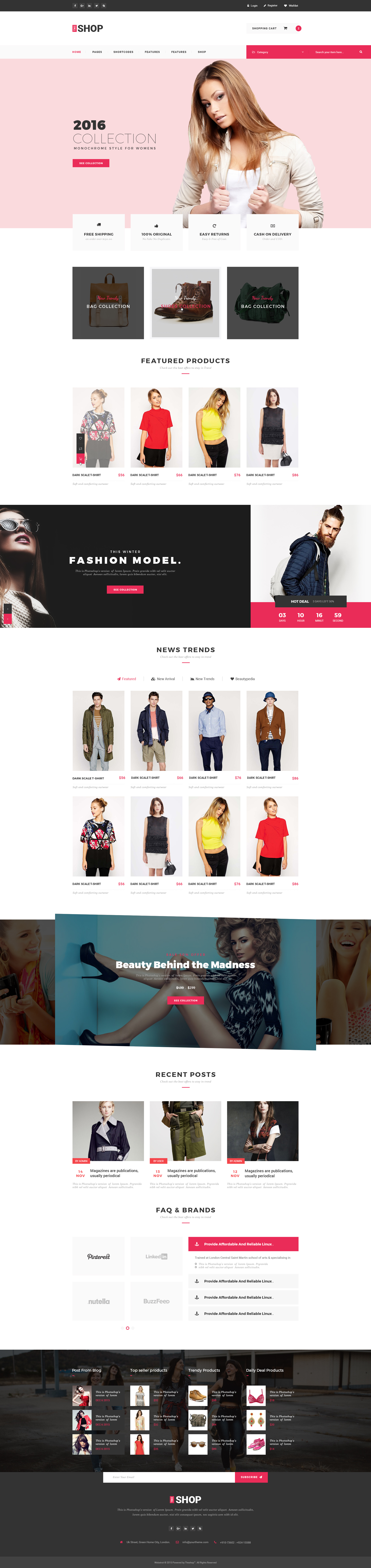The Shop | e-commerce PSD Template by webstrot | ThemeForest