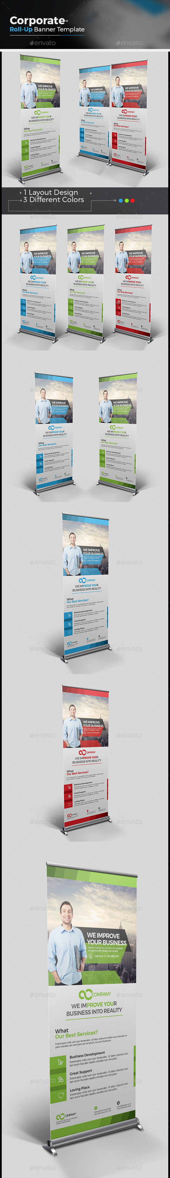 Roll-up Banner - Signage Print Templates