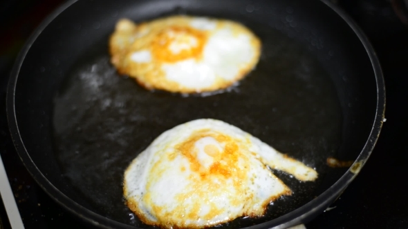 Fried Eggs Fried In a Pan
