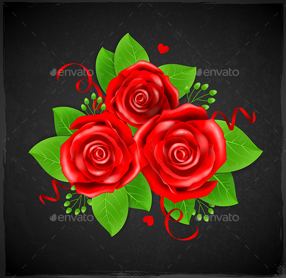 Bouquet of Red Roses - Flowers & Plants Nature