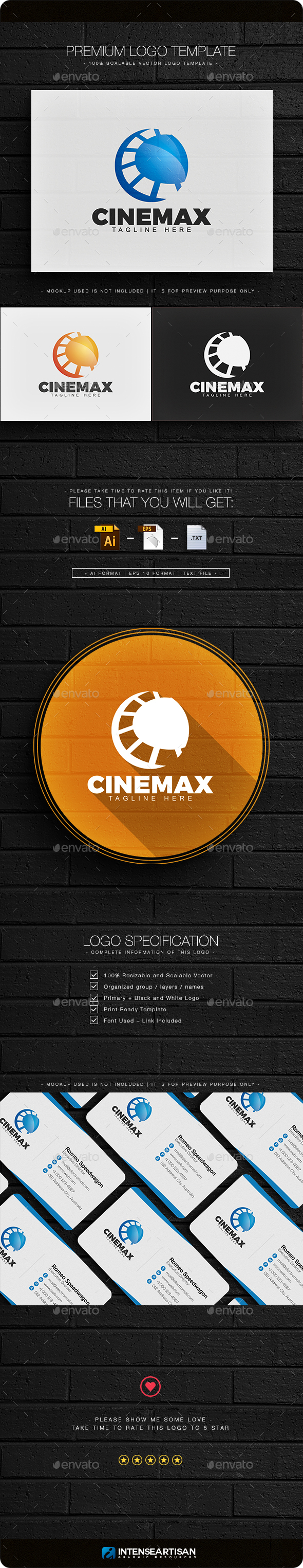 Cinemax Letter C Logo - Letters Logo Templates