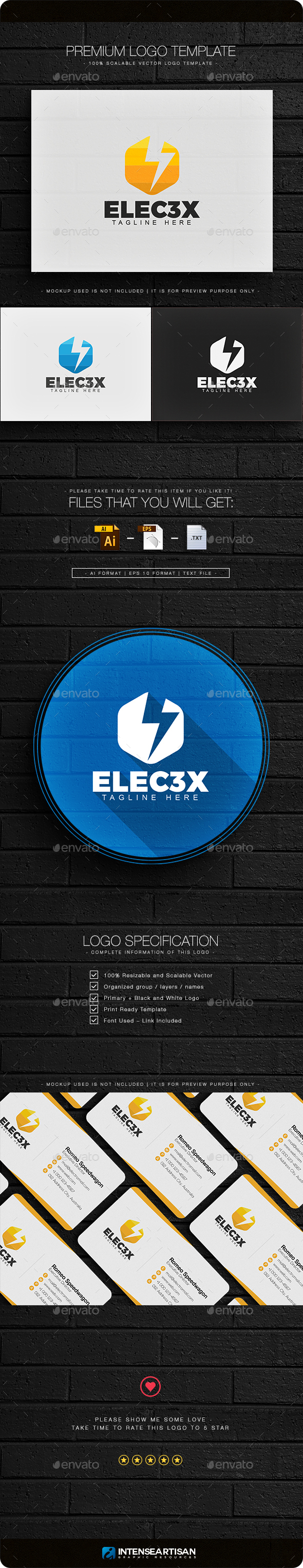 Electric Logo - Nature Logo Templates