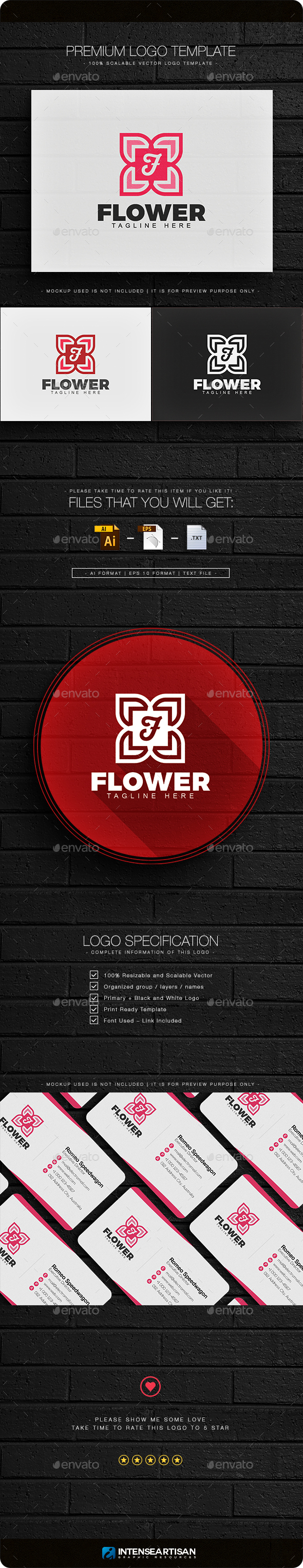 Flower Logo - Nature Logo Templates