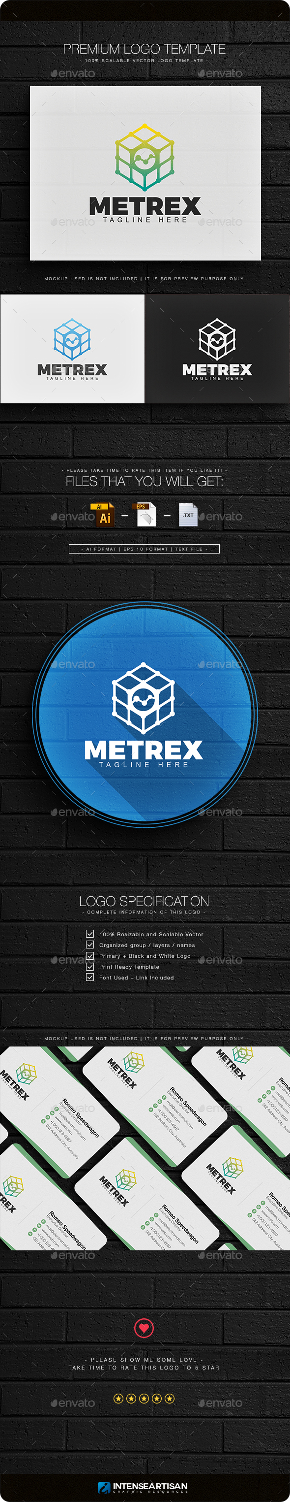 Metrex Logo - Objects Logo Templates
