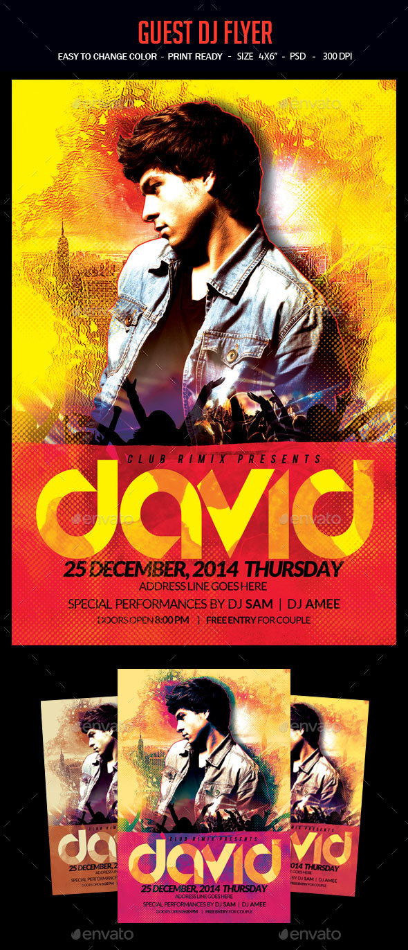 Guest Dj Party Flyer - Clubs & Parties Events
