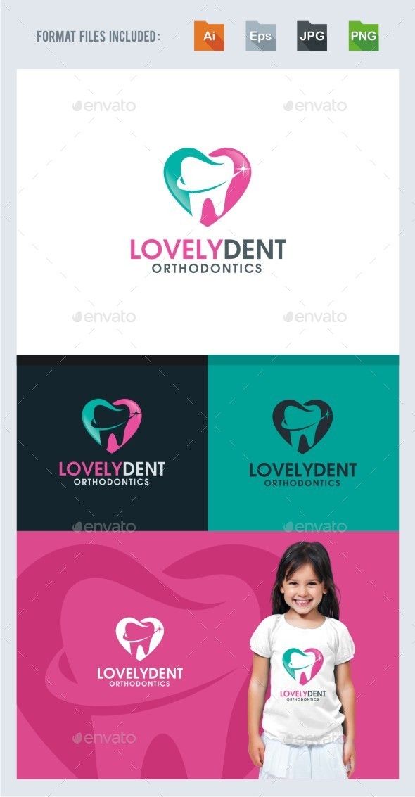 Lovely Dental Logo Template - Symbols Logo Templates