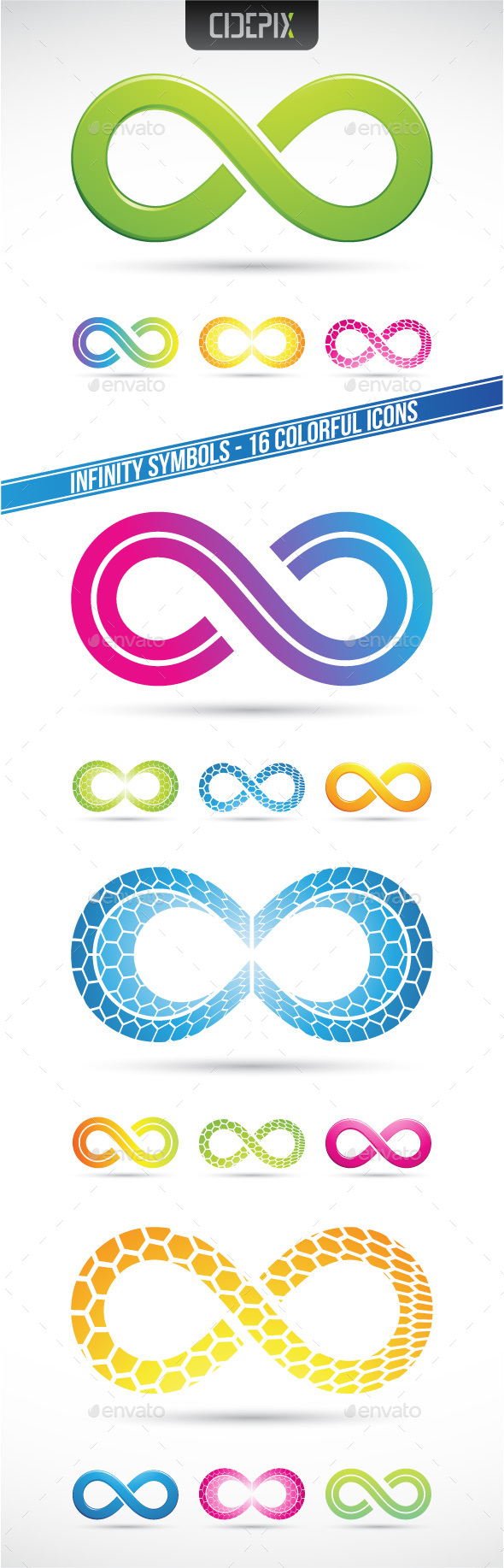 Infinity Symbols - Abstract Icons