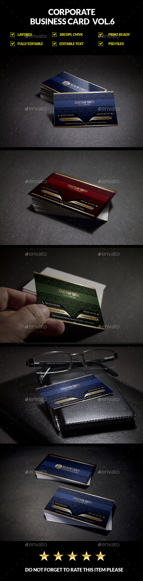 Corporate Business Card Vol.6 - Corporate Business Cards