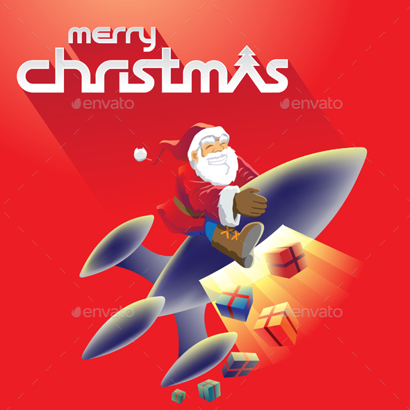 Rocket Santa - Christmas Seasons/Holidays