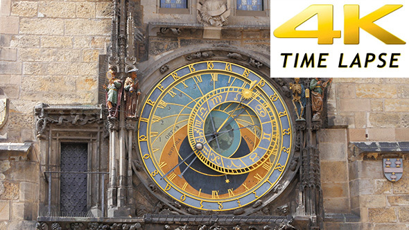 View of Astronomical Clock, Prague, Czech Republic