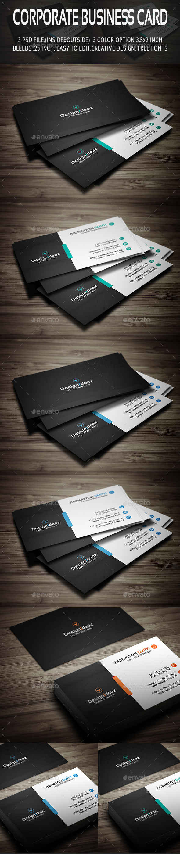 Corporate Business Card V01 - Corporate Business Cards
