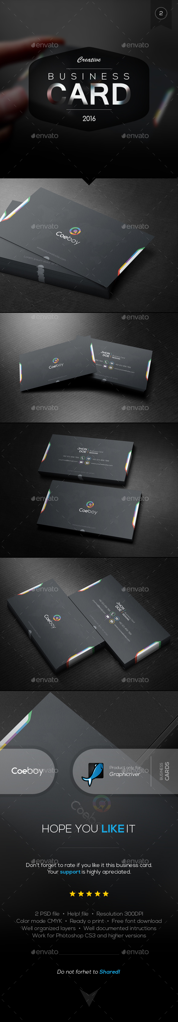 Creative Business Card Vol.2 - Business Cards Print Templates