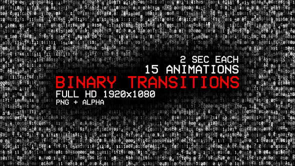 Binary Transitions, Motion Graphics | VideoHive