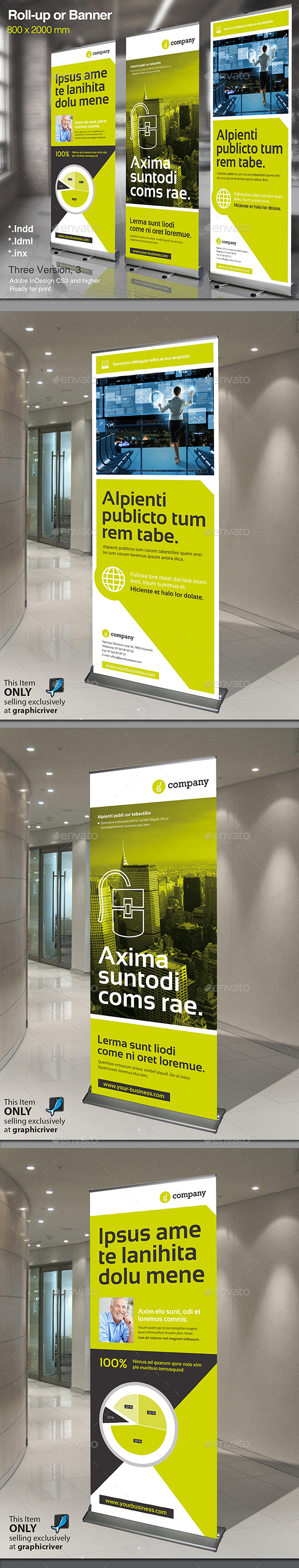 Corporate Banner or Rollup Vol 3 - Signage Print Templates