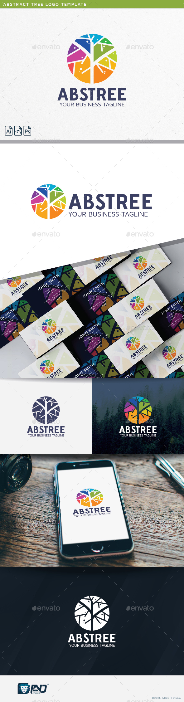 Abstract Tree Logo - Abstract Logo Templates