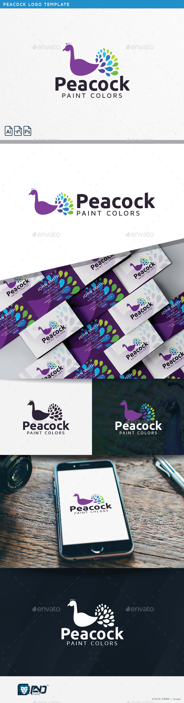 Peacock - Animals Logo Templates