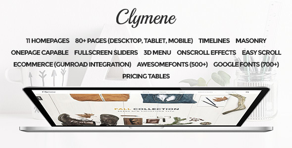 Clymene - Multipurpose - ThemeForest 14388411