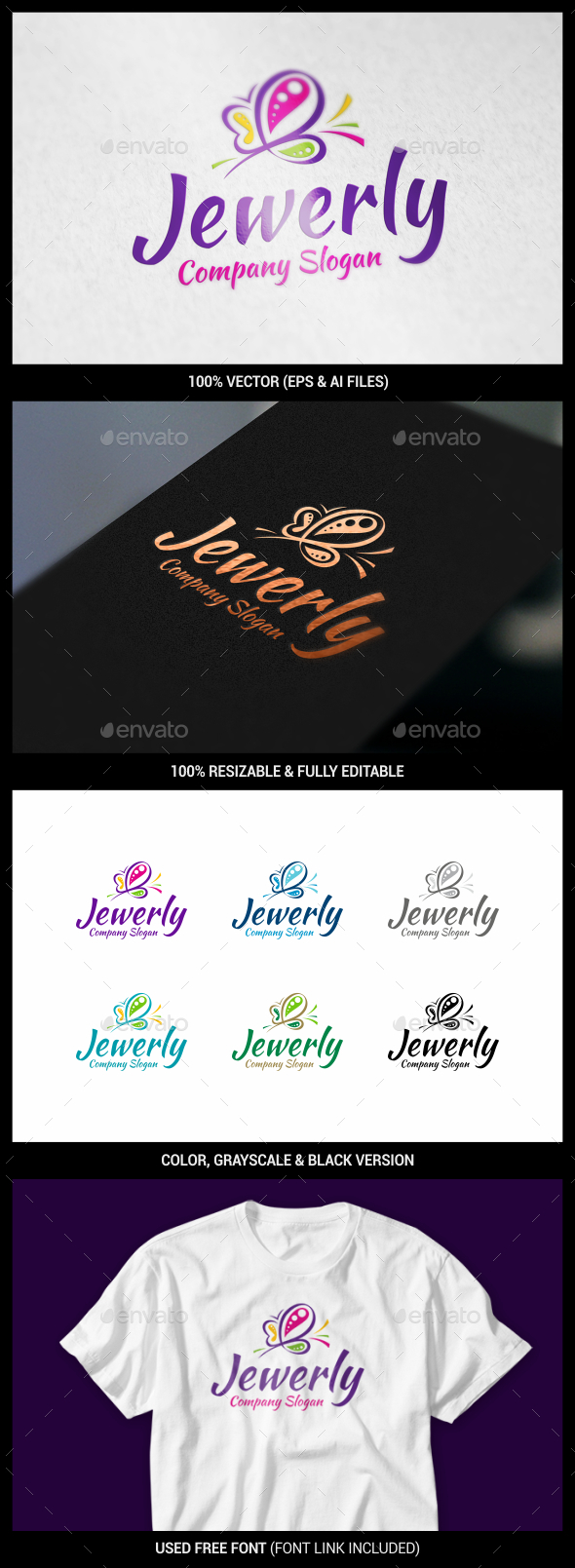Butterfly - Animals Logo Templates