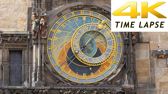View of Astronomical Clock, Prague, Czech Republic